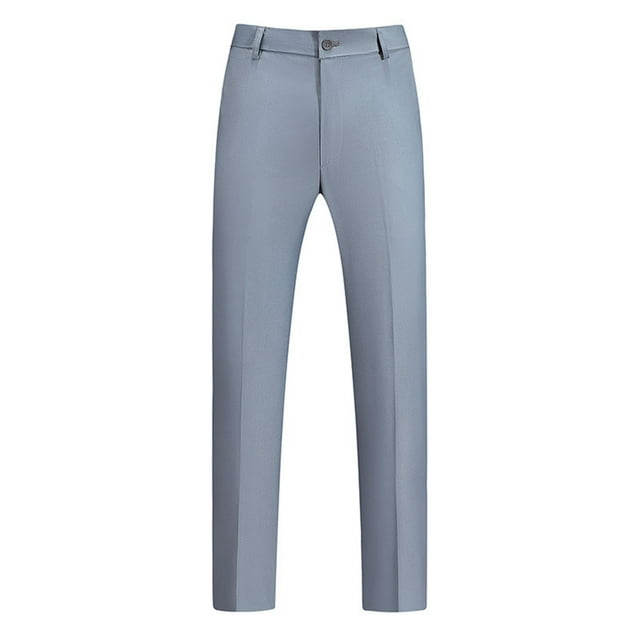 SHIXIAOO Pantalons Chinos Classiques pour Hommes avec Plis et Tête Plate, Pantalons Droits pour Hommes Matures