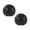 Black, variant on deevoka 2 Pieces Ceramic Toilet Bolt Covers Practical Toilet Decoration for Bathroom White