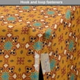 thumbnail image 4 of Floral Dog Crate Cover, Portuguese Azulejo Style in Earth Tones Mediterranean Style Print, Easy to Use Pet Kennel Cover for Medium Large Dogs, 35" x 23" x 27", Dark Yellow Sea Blue, by Ambesonne, 4 of 6