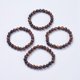 thumbnail image 2 of Pulsera elástica de cuentas de ojo de tigre natural (1 unidad), pulsera curativa para hombres y mujeres, 8 mm., 2 of 3