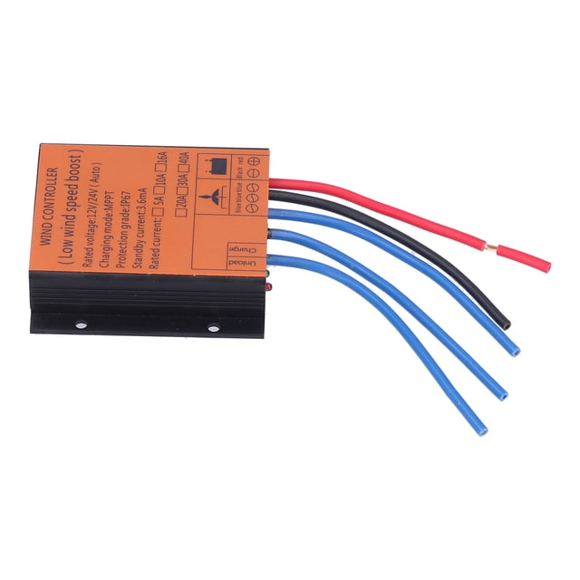 Winds MPPT Charge Regulator, IP67 Protection Level 12V 24V Auto Recognition Wind Turbine Controller 100W-400W With LED Indicator For Power Generation System 5A,10A,16A,20A,30A,40A