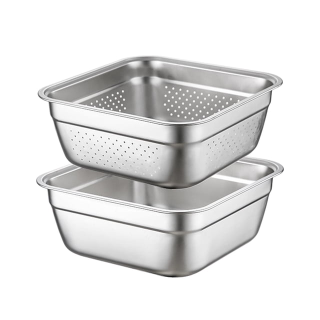 Cesta para lavar frutas y verduras, colador de cocina, cuenco para escurrir alimentos 28cm