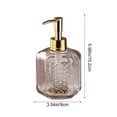 thumbnail image 3 of Glass Soap Dispenser with Plastic Pump, Multipurpose Soap Dispenser Ideal for Kitchen Sink Bath and Bathroom, 10.8 Oz, 3 of 6