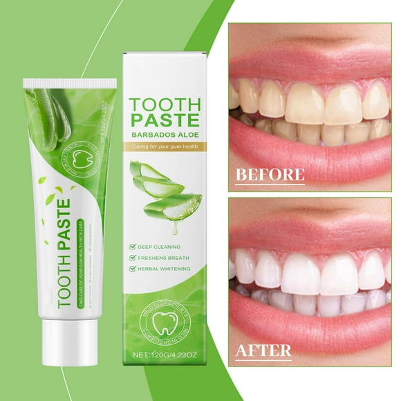 WIZUTIZ Tooth Paste Barbados Aloe Aloe Brightening Whitening Toothpaste Aloe Brightening Whitening Toothpaste Free Size up to 50% Off