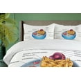 thumbnail image 4 of Ambesonne Science Duvet Cover Sets, Microscopic Parts, 2-King, Pale Blue Purple Apricot, 4 of 6