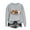 Gray, variant on Elvqul Womens Sweatshirts Spooky Ghostface Sweatshirt Oversized Fall Graphic CrewNeck Halloween Pullover Tops for Women Gray