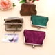 thumbnail image 2 of Monedero Retro de doble capa para mujer, cartera corta de rejilla brillante de PU, Mini bolso de dinero creativo para estudiantes, recién llegado, 2 of 4