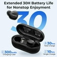 thumbnail image 4 of TOZO Wireless Bluetooth 5.3 Earbuds, Noise Cancelling Headphones, Lightweight Waterproof, 35H Playtime, Deep Bass, 4 of 9