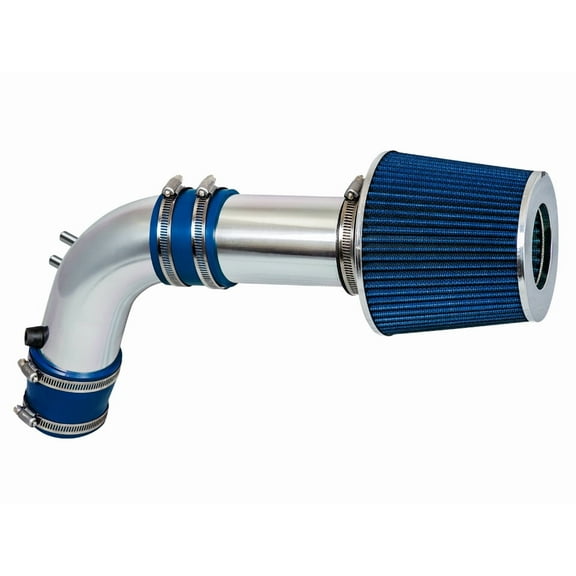 Rtunes Racing Short Ram Air Intake Kit   Filter Combo RED Compatible For 03-06 Accord 2.4L Non-MAF/ 04-07 TSX 2.4L Non-MAF (Blue)