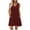 Wine, variant on Summer Dresses for Women 2025, Women's Summer Fashion Printing Pocket Sleeveless V-Neck Dress(Army Green,L)
