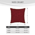 thumbnail image 4 of Haiem Burgundy Floral Print Velvet Soft Solid Decorative Square Throw Pillow Covers Set with Elegant Piping Christmas Cushion Case for Sofa Bedroom Car-18"x18", 4 of 8
