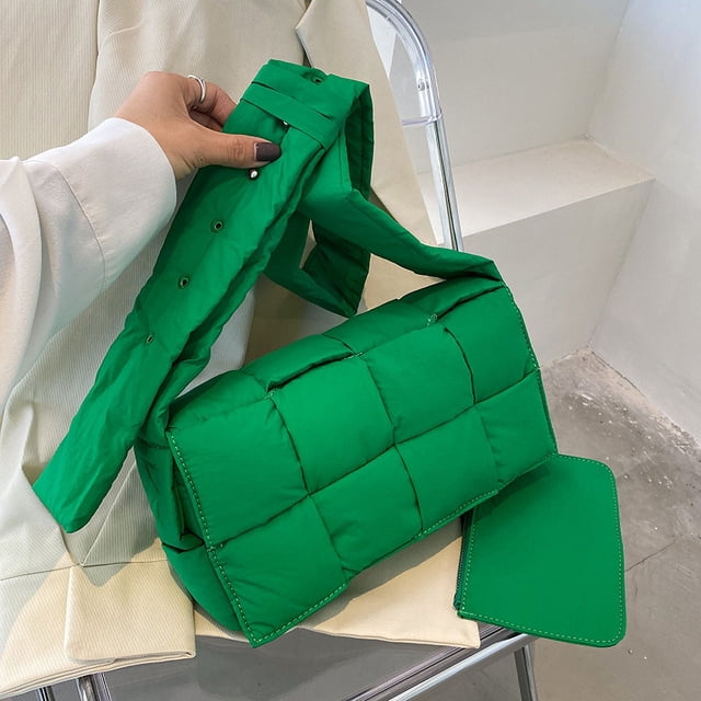 Bolso tejido, bolso de mensajero informal, bolso de algodón de gran capacidad para mujer