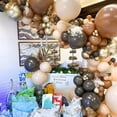 thumbnail image 3 of 114PCS Balloons Arch Kit Retro Coffee Brown Balloon Garland Kit DIY Balloon Arch Kit for Party Wedding, 3 of 10