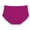 AJ21_Red, variant on High Waisted Seamless Underwear for Women No Show Panties Solid Color Scalloped Breathable Briefs Red XL