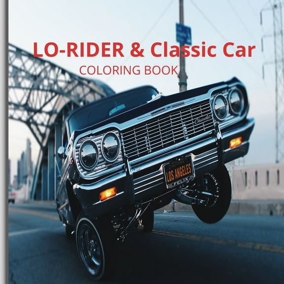 Cruisin' Classics: A Low Rider and Vintage Car Coloring Book, (Paperback)