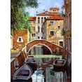 thumbnail image 2 of Borelli, Guido 19x24 White Modern Wood Framed Museum Art Print Titled - riflessi di venezia, 2 of 4