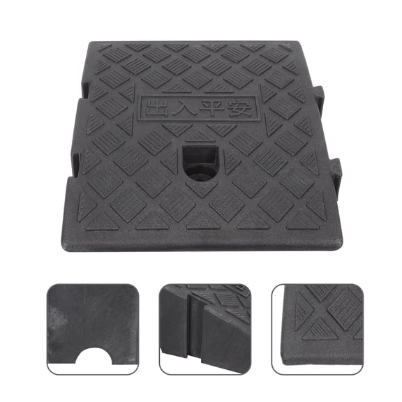 TOYMYTOY Thickened Anti-Skid Plastic Ramp Mat, Black, for Road