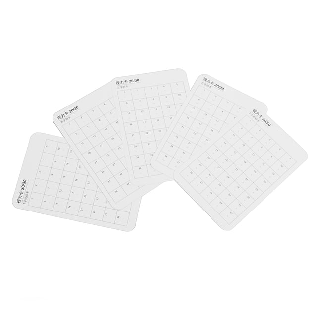 Tabla optométrica tarjeta de visión reutilizable película mate de doble cara para niños para la escuela Anggrek Otros