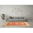 thumbnail image 3 of Ahgly Company Indoor Rectangle Geometric Brown Traditional Area Rugs, 8' x 10', 3 of 4