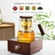 thumbnail image 4 of Tetera de Vidrio con Separador de Agua y de Madera, Tetera Mágica, Tetera de Vidrio con Colador, Juego de Té de 800 Ml., 4 of 10