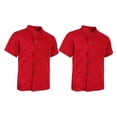 thumbnail image 1 of TISHITA 2x Unisex Chef Jackets Coat Short Sleeves Shirt Kitchen Uniform XL, 1 of 8