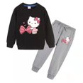 thumbnail image 3 of Hello Kitty primavera y otoño suéter lindo de algodón para niños pantalones deportivos casuales de dos piezas de manga larga para niña para chico, 3 of 5