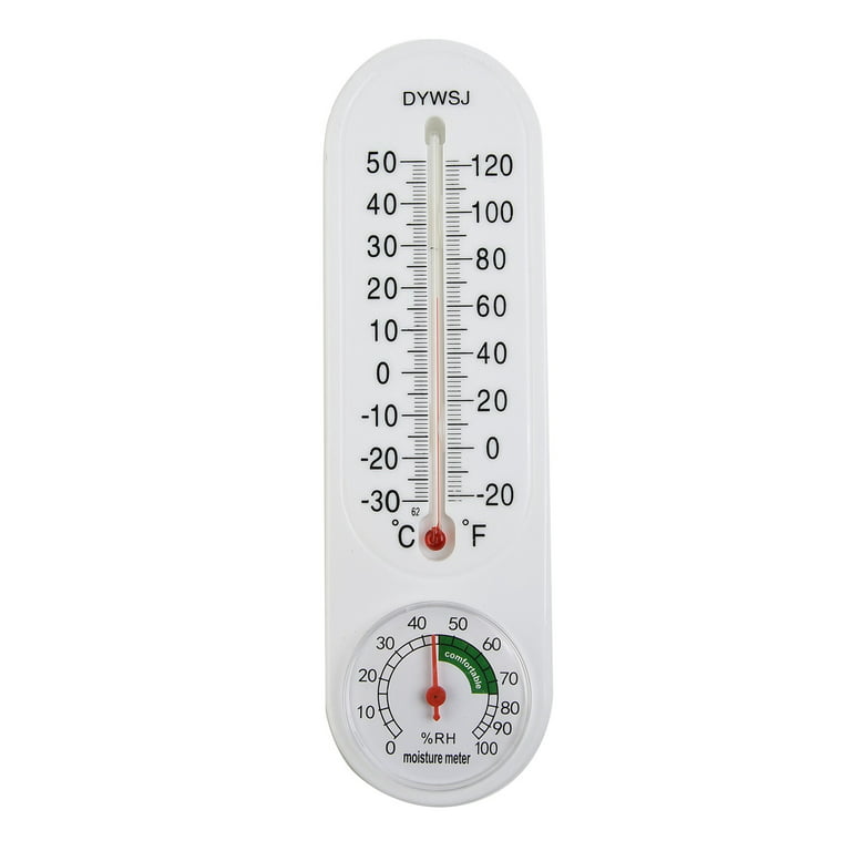 Wall Thermometer Indoor Outdoor Mount Garden Greenhouse Home Humidity  Meter2023