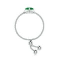 thumbnail image 3 of Angara Natural 0.45 Ct. Emerald Solitaire Ring in 14K White Gold for Women (Ring Size: 11.5), 3 of 9