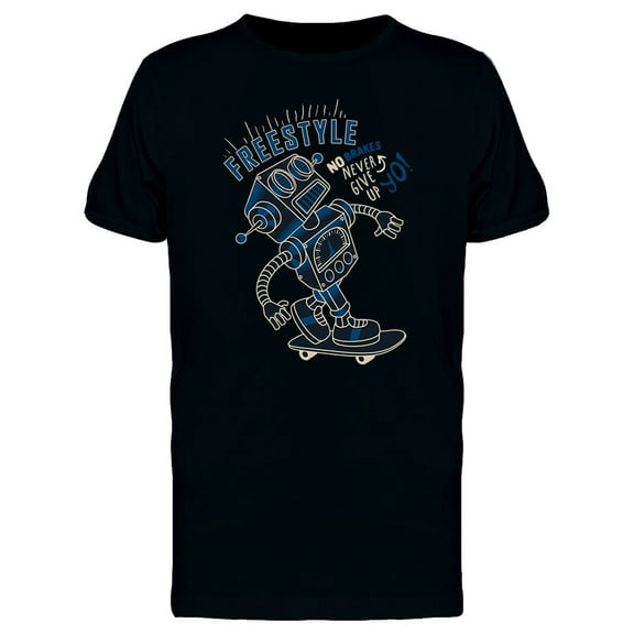 Freestyle Robot Skate T-Shirt Men -Image by Shutterstock, Male 3X-Large