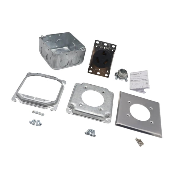Industrial NEMA 10 30R Receptacle Kit Accessories Included for Electrical