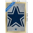 thumbnail image 3 of NFL Dallas Cowboys - Logo 25 Wall Poster, 14.725" x 22.375" Framed, 3 of 5