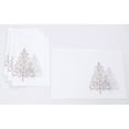 thumbnail image 2 of Festive Trees Christmas Placemats 14"x20", White, Set of 4 White 14"x20" Rectangle, 2 of 5