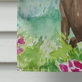 thumbnail image 4 of Carolines Treasures CK1986CHF Mountian Flowers Chocolate Lab Flag Canvas House Size  Large multicolor, 4 of 4