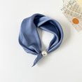 thumbnail image 3 of Bibifish Womens Pop‑On Pearl Necklace Scarf Magnetic Closure Silky Solid Neck Band Bag Charm Bag Accessory, 3 of 3