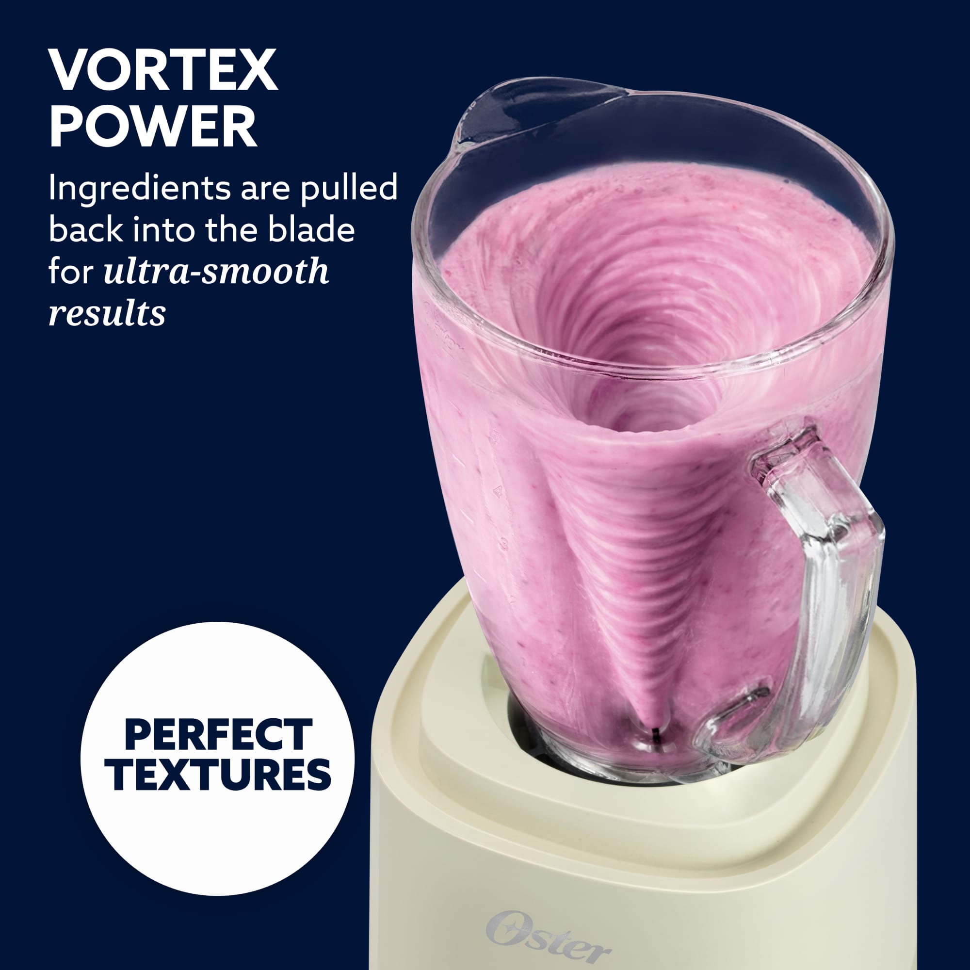 Oster 800-Watt Vortex Programmable Blender With 7 Cup Glass Jar& All-Metal Drive, Oatmilk
