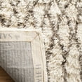 thumbnail image 4 of SAFAVIEH Casablanca Amber Abstract Shag Area Rug, Ivory/Grey, 5' x 8', 4 of 8