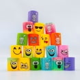 thumbnail image 2 of Rainbow jengle children's nostalgic educational plastic small gift expression spring ring magic hula ring rainbow ring, 2 of 6