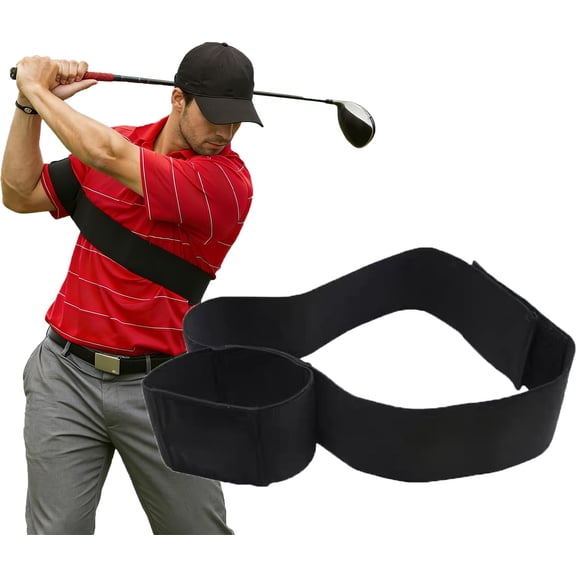 Slider Golf Training Aid, Adjustable Swing Correcting Arm Band Trainer, Golf Posture Correction Tool to Improve Stability & Consistency for Men, Women & Beginners