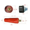 thumbnail image 5 of 16PCS TIG Welding Cable Panel Connector Socket Set Quick Fitting DKJ10-25, 5 of 8