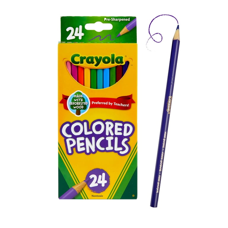 Violet purple Crayola Colored Pencils Set of 5 or 10 With Sharpener 