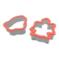 thumbnail image 3 of Christmas Cookie Cutters 2-Piece Set, Angel & Bell Shapes, BPA-Free Plastic with Comfort Grip, Dishwasher Safe, 3 of 3