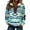 Mint Green, variant on HOWPAY Western Aztec Print Sweatshirts for Women Quarter Zip Pullover Tops Collar Long Sleeve Vintage Comfy Casual Western Clothing Mint Green XXXXXL