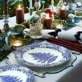 thumbnail image 5 of Spode Blue Italian Christmas Tree Dinner Plate – 10.6" Fine Earthenware Holiday Dish with Blue & White Imari Border – Festive Dining Collection for Holiday Meals, Microwave & Dishwasher Safe, 5 of 5