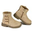 thumbnail image 2 of BOCCA Girls Ankle Boots with Heart, Warm Lined Toddler Winter Shoes, Side Zipper Round Toe Boots For School Outdoor, 2 of 5