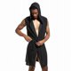 thumbnail image 2 of Men Sexy Bathrobe Ice Silk Hooded Pajamas, 2 of 3