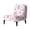 Rose, variant on HELLHERO Floral Armless Accent Chair Protector, Stain Protection Dustproof Armless Accent Chair Cover for Living Room Hotel