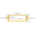 thumbnail image 2 of Unique Bargains 60x17mm Drawer Tag Label Metal Label Holder File Tag Frames Gold Tone 30 Pack, 2 of 6