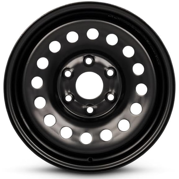 Remanufactured Genuine OEM Reconditioned Wheel 17x7.5 6x139.7 31 mm Offset Black Steel Rim For Chevrolet Express 1500 2010-2014 9596426 Single