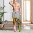 thumbnail image 2 of Fuzoiu A monarch butterfly Print Men's Pajama Pants,Lounge Pants for Men,Lounge PJ Bottoms,Sleepwear Pants with Drawstring Pockets-XX-Large, 2 of 6
