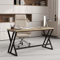 thumbnail image 4 of Gymax 59'' Computer Desk Large Industrial Home Office Desk w/ Heavy-duty Metal Frame, 4 of 10